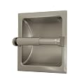Gatco 780 Recess 6-1/4-Inch Square Toilet Paper Holder, Satin Nickel