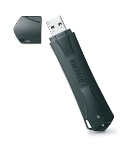 BUFFALO 高速47MB/s USBメモリー型 SSD 32GB SHD-LV32GS-BK