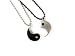 Friendship Pewter Yin Yang Pendants on Ball Chain Necklaces