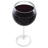 PERSONALIZED Engraved 19 Ounce CONNOISSEUR RED WINE Goblet GLASS