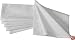 Set of 6 White Cotton Cloth Damask Napkins Lapkins 24