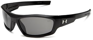 Under Armour Power Sunglasses, Black Frame/Gray Lens