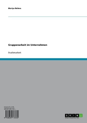 Gruppenarbeit im Unternehmen (German Edition)