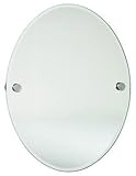 IMAGE OF Oval Bathroom Mirror - a perfect way to make a lasting impression in your bathroom (Brushed Chrome) (24