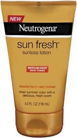 Neutrogena Sun Fresh Lotion, Medium/Deep 4 fl oz (118 ml)