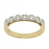 Platinum & 18KT Gold Anniversary Band 1/2cttw Diamond