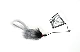 Rabbit Hair Buzzbaits - Black Silver 3/8 oz.