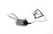 Rabbit Hair Buzzbaits - Black Silver 3/8 oz.