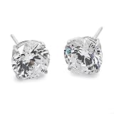 4.00 Ct. T.W. Cz Stud Earrings In 14kt White Gold. Stud Earrings