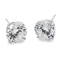 4.00 Ct. T.W. Cz Stud Earrings In 14kt White Gold. Stud Earrings