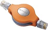 エレコム　ＣＡＴ５準拠携帯巻取ＬＡＮケーブル１．５ｍ（オレンジ）　4077091 LDMCTUDR