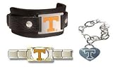 Tennessee Volunteers ProStarter/Leather Cuff /Heart Charm Chain Bracelet Package