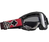 Spy Magneto Motorcycle Goggles Bradshaw Skull Frame w/Clear AF Lens w/Post, Selectron Foam