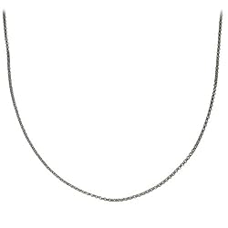 Sterling Silver 2mm Italian Rolo (Belcher) Chain Necklace, 24"