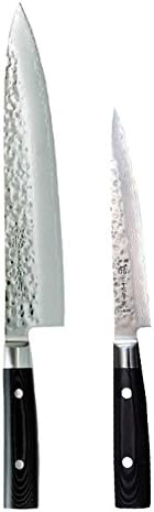 2 Zen Kitchen Knives with 37 Layers of Steel - 255mm Chef's & 150mm Slicing - Japanese Knives - Yaxell Zen