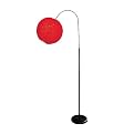 Lantern Floor Lamp - Black/ Red