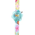 Baby Watch - Blue Garden - Montre enfant Fille - Minichou - Bracelet Plastique bleu ciel - Motifs : Fleurs