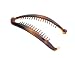 Caravan Large Tortoise Shell Or Black Banana Clip With Ball Closure
