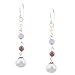 Sterling Silver Amethyst, Garnet and Pearl Linear title=