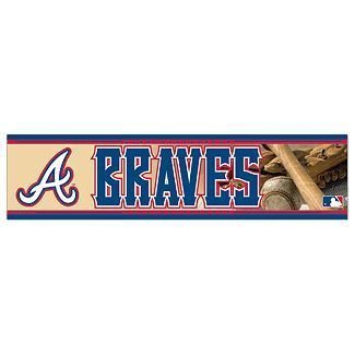 MLB Baseball Atlanta Braves Bumper Sticker (2-Pack)