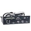 5.25-Inch All-in-1 Multi-Function Card Reader Front Panel with USB