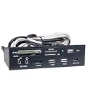 5.25-Inch All-in-1 Multi-Function Card Reader Front Panel with USB