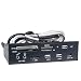 PC Hardware : 5.25-Inch All-in-1 Multi-Function Card Reader Front Panel with USB