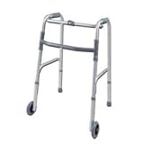 Walker Folding One-Button Adult with 5 Wheels