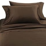 Split King -Choco Solid - 530TC Egyptian Cotton Bed Sheet Sets