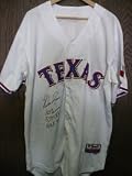 Signed Ryan, Nolan (Texas Rangers) Authentic Majestic Home White Jersey (Inscribed "324 Wins, 5,714 K's, HOF '99")