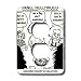 Londons Times Funny Science Cartoons - Einsteins Theory Of Relatives - Light Switch Covers - 2 plug outlet cover