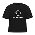 Geek, OM NOM NOM, Pacman, Premium T-Shirt