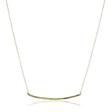 gorjana Taner Gold-Tone Small Bar Charm Necklace