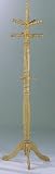 Natural Finish Wood Hall Tree Coat Rack
