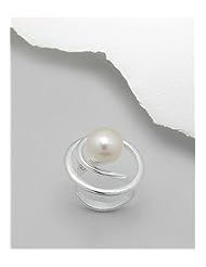 Fresh Water Pearls Ring In 92.5 Sterling Silver