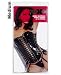 Xoxo dark mistress vinyl corset & g-string black medium