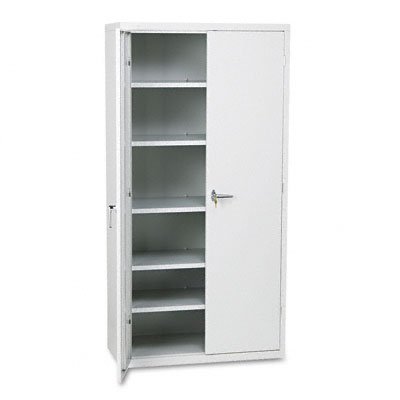 HON SC1872Q 36 by 18 by 72-Inch 5 Adjustable Shelves Assembled High Storage Cabinet, Gray