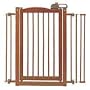 Richell Wood One-Touch Pet Gate, Autumn Matte Finish