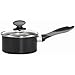 Mirro A79721 Get A Grip Aluminum Nonstick Sauce Pan with Glass Lid Cover Cookware, 1-Quart, Black