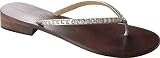 Casual Barn Women's Swarovski Crystals Classic Flip Flop Sandals