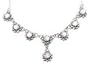 Sterling Silver Mother of Pearl MOP Flower 22" Necklace