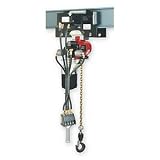 Hoist,Air Chain,1100 Lb Cap,10 Ft Lift ARO 7756E-3HA10-C6S