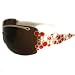 GOLDEN METAL BUBBLE RIM W/RED TRIM SUNGLASSES