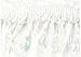 Beaded Eyelash Trim - White - 36
