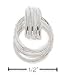 Sterling Silver Fancy Multi Coiled Hoop Post