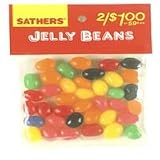 Sathers Jelly Beans Candy - 3.25 Oz Bag, 12 Ea