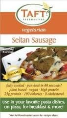 Taft Foodmasters: Cooked & Sliced Vegetarian Seitan Sausage 9 Oz (12 Pack)