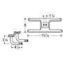Music City Metals 10502-73112 Stainless Steel Burner Replacement for Select Kenmore Gas Grill Models