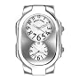 Philip Stein Large Stainless Steel Case 2-G-FW