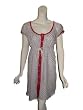 SCRAPBOOK Button Front Rope Drawstring Dress